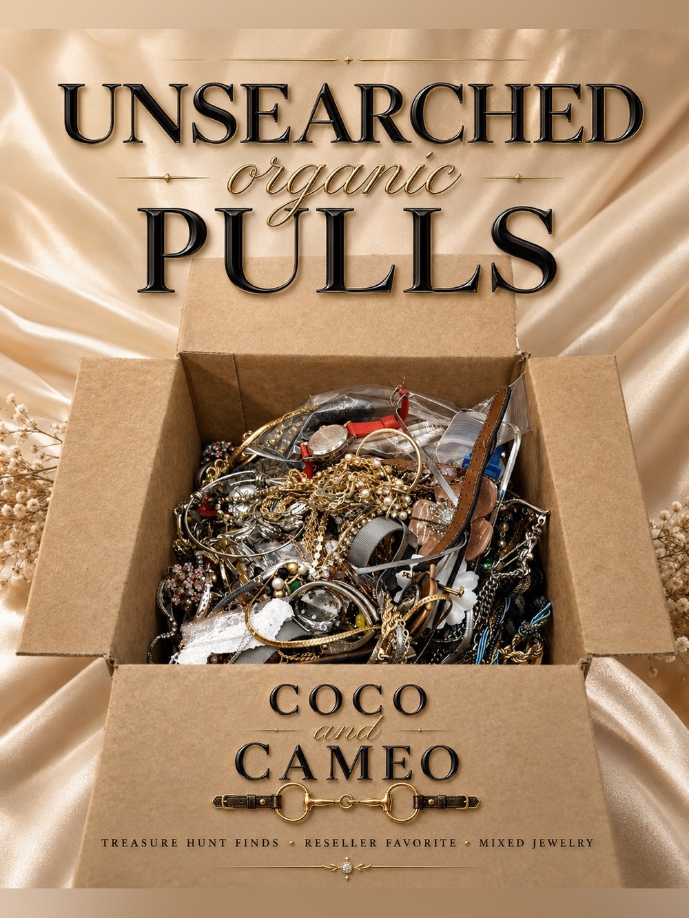2 LB Unsearched Unsorted Jewelry Lot Organic Pull | Reseller Treasure Hunt